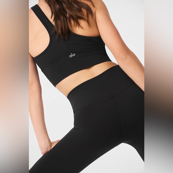 Alo 7/8 High-Waist Airbrush Legging Small Black - Picture 6 of 12